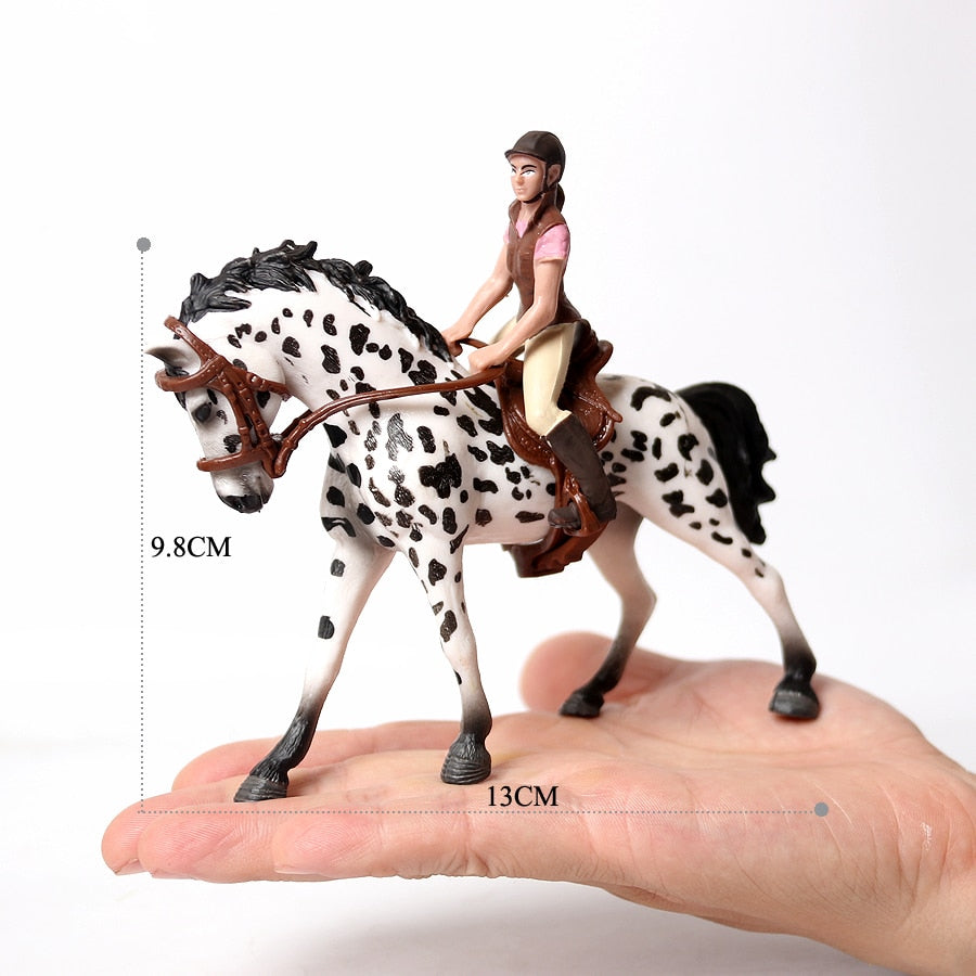 Realistic Equestrian Rider Horse Collectable Toy Figures