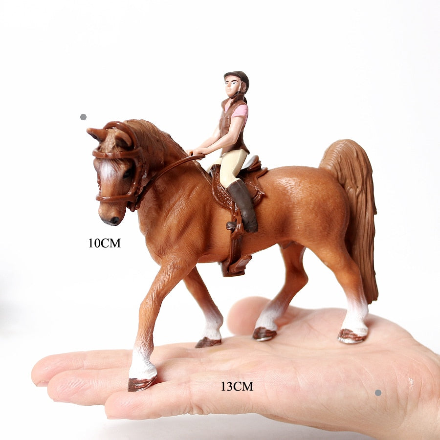 Realistic Equestrian Rider Horse Collectable Toy Figures