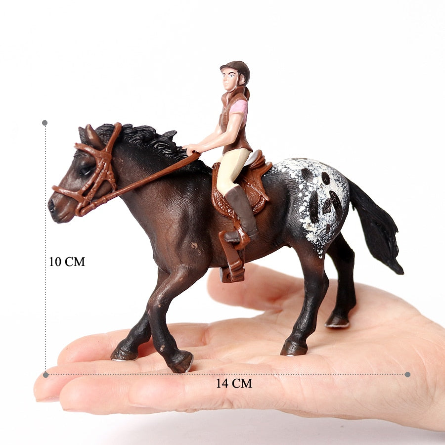 Realistic Equestrian Rider Horse Collectable Toy Figures