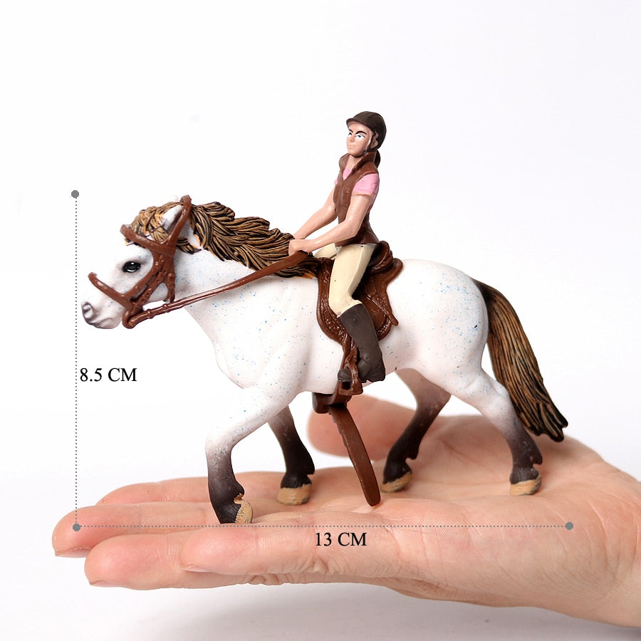 Realistic Equestrian Rider Horse Collectable Toy Figures