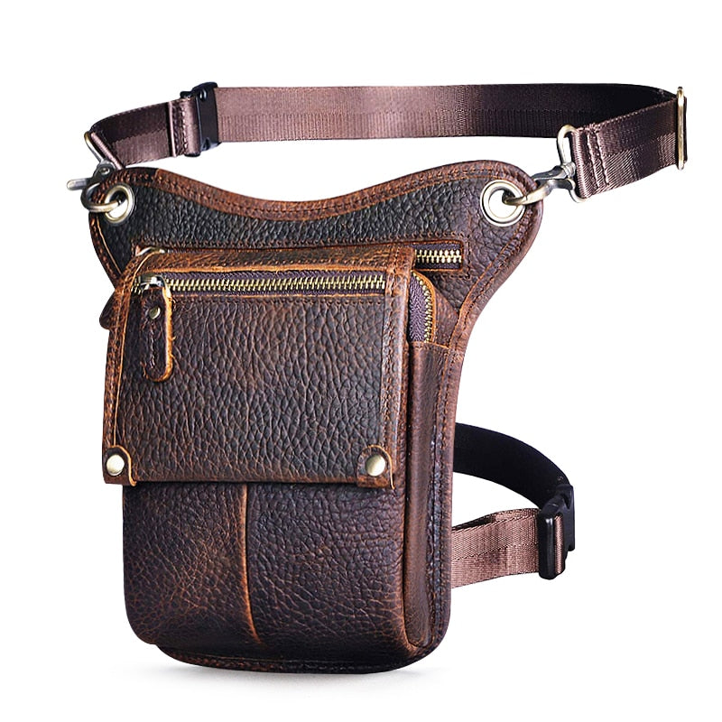 Leather Men's Multi-Function Waist Pack