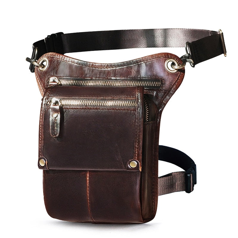 Leather Men's Multi-Function Waist Pack