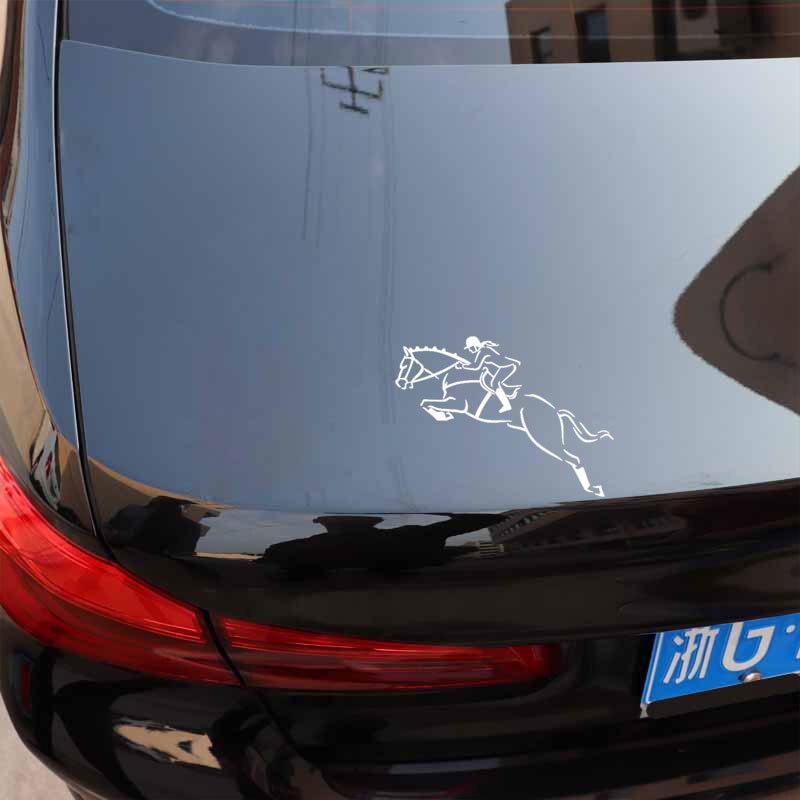 Equestrian Jumping Horse Horseback Riding Sticker Decal