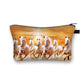 Beautiful Running Horse Print Cosmetic Case Makeup Bags