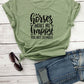 "Horses Make Me Happy" Women's Cotton T-Shirt