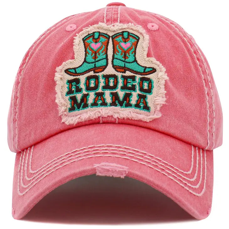 Rodeo Mama Washed Vintage Ballcap