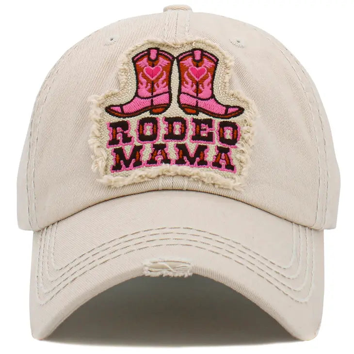 Rodeo Mama Washed Vintage Ballcap